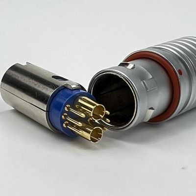 Dobra cena Electrical 2 Coaxial Push Pull Cable Connectors 4 Pin For Military Communications w Internecie