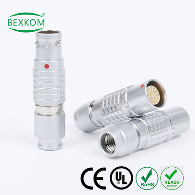 Dobra cena Harsh environment use contact gold plated EMC shielding Waterproof top quality use push pull locked compatible to LEMO ODU Fischer metal circular connectors w Internecie